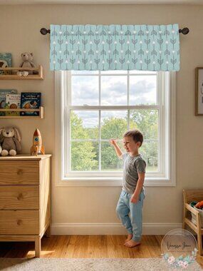 ARROW Print Window Valance Curtain For Sweet Jojo Designs Earth & Sky